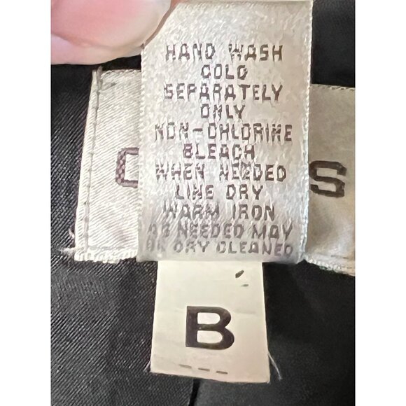 Chicos Victory Red Black White Abstract Jacket Size 3/XL Cotton Blend Boho flaw - Picture 15 of 16